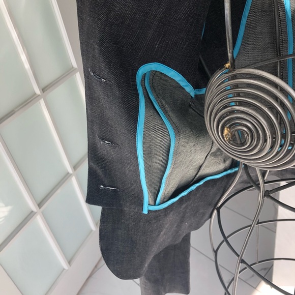 Tevrow + Chase peplum denim blazer. NWOT. - Picture 6 of 7